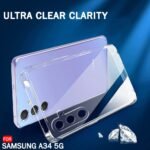 Back Cover Soft Case for Samsung Galaxy A34 5G | Best Camera Protection | Transparent cover