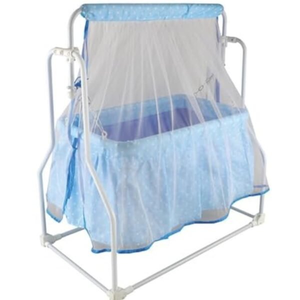 BabyLuv New Born Cozy Smart Crib,Cradle with Swing, jhula with Mosquito Net,Baby palna,Sturdy and Safe for 0-8 Months