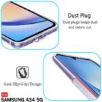 Back Cover Soft Case for Samsung Galaxy A34 5G | Best Camera Protection | Transparent cover