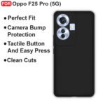 Oppo F25 Pro (5G) Back Cover | Camera Bump Protection & Inner Velvet Fabric Lining | Ultra Slim Matte Soft Rubberised Case Cover (Blue)