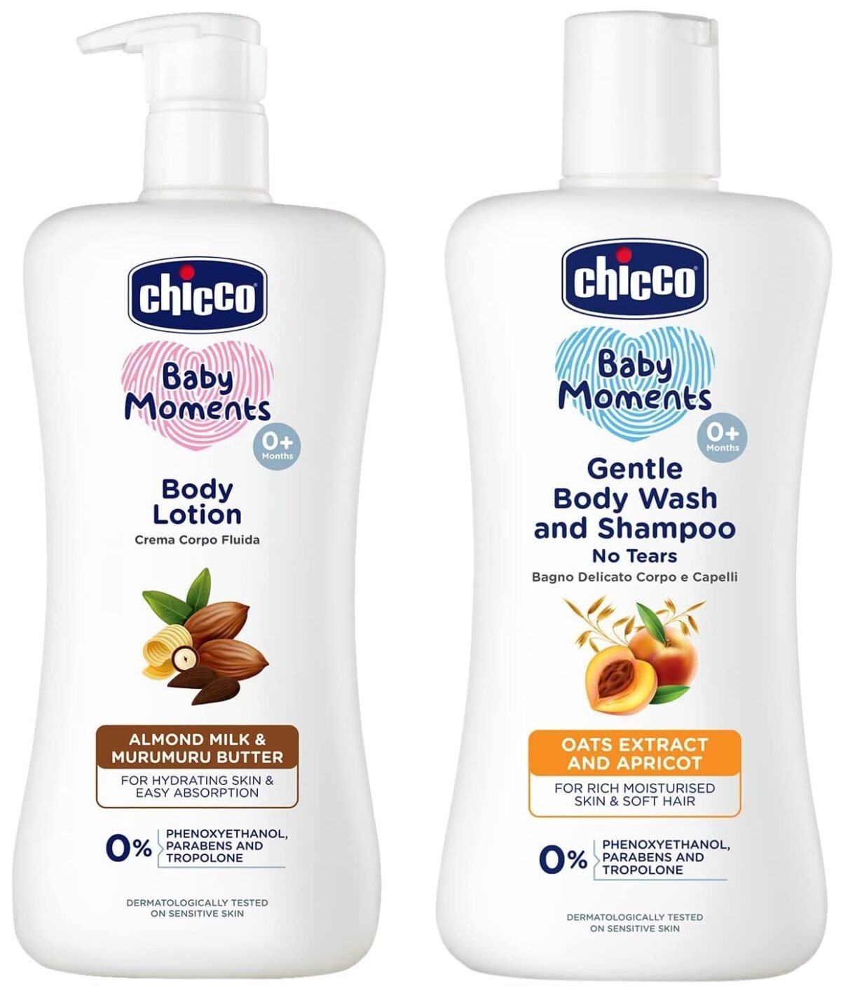 Chicco Body Lotion 500Ml With Gentle Bodywash & Shampoo 200Ml