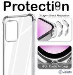 Back Cover Case for Samsung Galaxy A33 5G (Hard Crystal Clear | Shockproof Bumpers (Transparent)