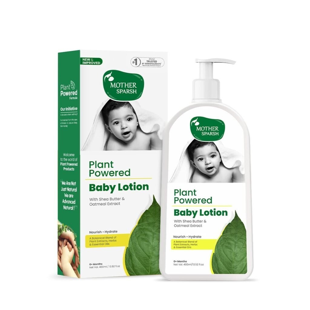 Mother Sparsh Plant Powered Natural Baby Lotion | Advanced Natural Moisturizing Body Lotion for Babies | With Organic Shea