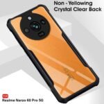 Shockproof Crystal Clear Back Cover Case for Realme Narzo 60 Pro 5G | 360 Degree Protection | Protective Design |