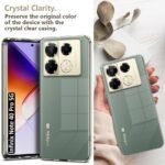 Shockproof Crystal Clear Back Case Transparent for Infinix Note 40 Pro 5G | Raised Bumps for Camera & Screen Protection