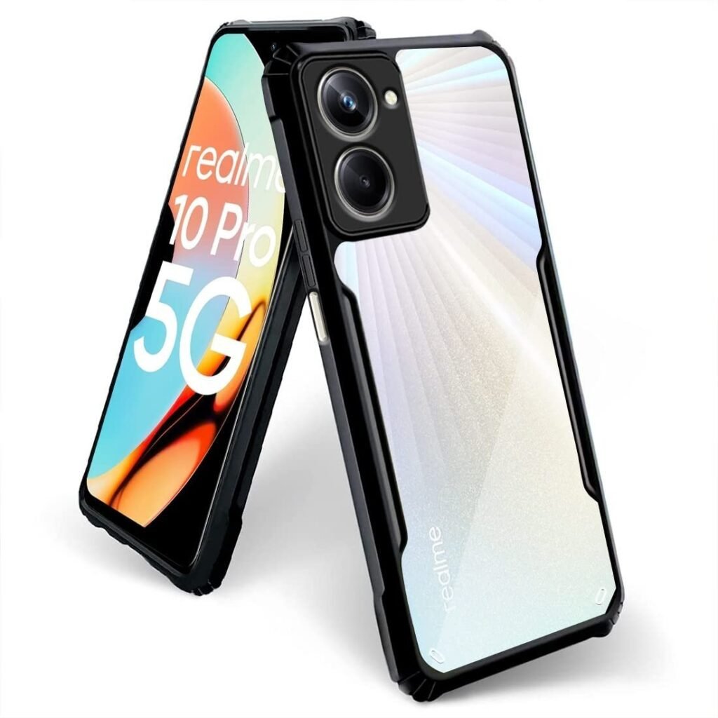 Shockproof Crystal Clear Back Cover Case for Realme 10 PRO 5G | 360 Degree Protection | Protective Design |