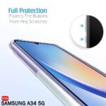 Back Cover Soft Case for Samsung Galaxy A34 5G | Best Camera Protection | Transparent cover