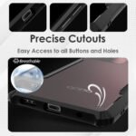 Transparent hard back cover case for Oppo F25 Pro 5G | Transparent Black