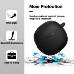 Silicone Case Scratch-Resistant, 360 Full Protection, Carabiner Clip Compatible with Keychain for Boat Atom 81 Airdopes