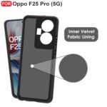 Oppo F25 Pro (5G) Back Cover | Camera Bump Protection & Inner Velvet Fabric Lining | Ultra Slim Matte Soft Rubberised Case Cover (Blue)