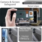 Redmi 13C 5G / Poco M6 5G | Raised Bumps for Camera & Screen Protection | Transparent Back Cover