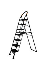 Black Diamond Ladder with Wide Steps 7 Steps 7.3 ft Folding Ladder Made in India