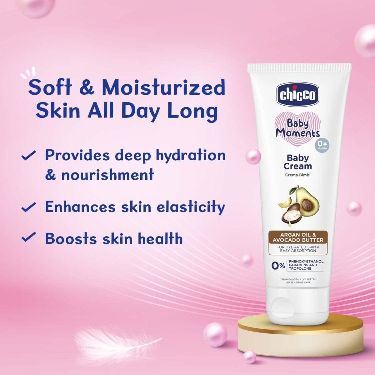 Chicco Body Lotion 500 ml with Baby Cream 100g