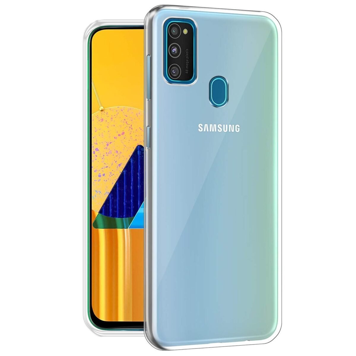 Transparent Back Cover for Samsung Galaxy M30s/ Samsung Galaxy M21 (Soft & Flexible Back Cover)