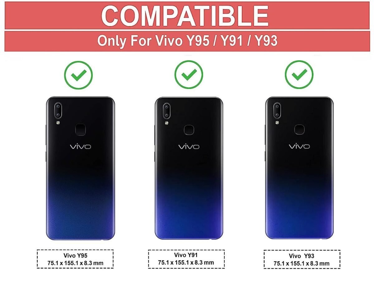 Back Case Cover for Vivo Y95 / Vivo Y93 / Vivo Y91 | Compatible for Vivo Y95 / Vivo Y93 / Vivo Y91 Back Case Cover |