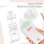 Pigeon Natural Flo Wide Neck Feeding Bottle New Born/Infants/Toddler Upto 3 Years BPA Free 240ml Wn3 Pp Nursing Bottle 240ml