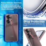 Shockproof Crystal Clear Back Cover Case for Oppo F25 Pro 5G | Raised Bumps for Camera & Screen Protection |  (Transparent)