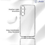 Samsung Galaxy S23 FE 5G (Silicone Clear Shockproof Case with Camera Protection | Soft and Flexible | Transparent)