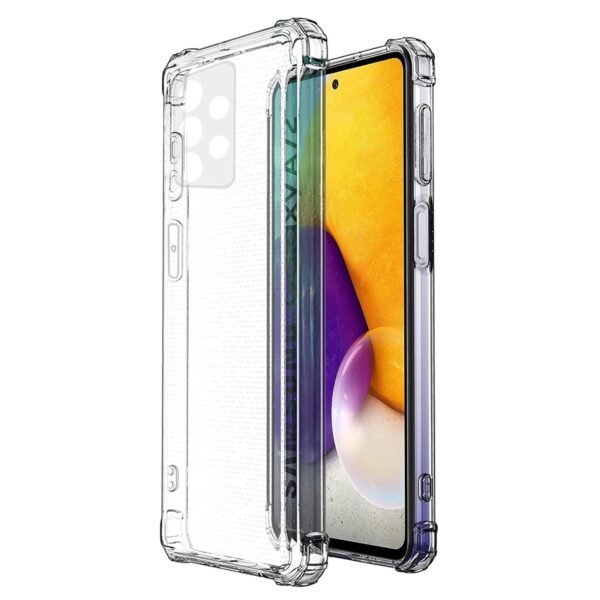 Back Cover for Samsung Galaxy A72 (4G) (Soft & Flexible Back case) Transparent