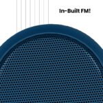 Portronics SoundDrum 1 10W TWS Portable Bluetooth 5.3 Speaker with Powerful Bass, Inbuilt-FM & Type C Charging cable included(Blue)