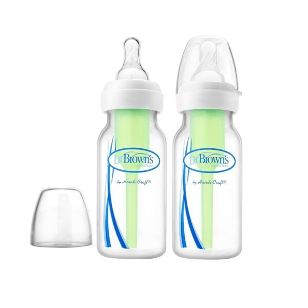 Dr. Brown's Options Narrow Neck Baby Bottle (120 Ml, Pack of 2, White)