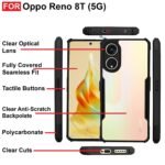 Oppo Reno 8T (5G) Case Back Cover Shockproof Bumper Crystal Clear | 360 Degree Protection TPU+PC | Camera Protection |