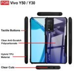 Back Case Cover for Vivo Y30 / Vivo Y50 | Compatible for Vivo Y30 / Vivo Y50 Back Case Cover | Clear Case for Vivo Y30 /