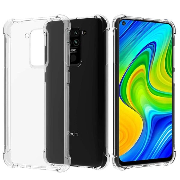 Bumper Case for Redmi Note 9 (Silicone|Transparent) cover