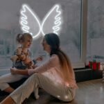 OMI Neon Signs Angel Wings USB Powered Led Neon Light Room Decor Suitable for Girls Room Game Room