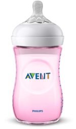 Philips Avent Natural Pink Feeding Bottle 260ml SCF034/10 by Fratelli