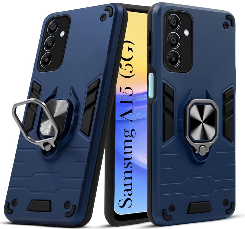 Back Cover Case for Samsung Galaxy A15 5G (Shockproof Polycarbonate Dual Layer Hybrid Armor |Robust Blue)