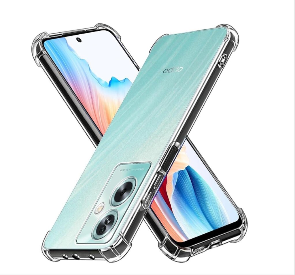 Bumper Transparent Silicon Case for OPPO F25 Pro 5G - (Drop Protection) Back Cover for OPPO F25 Pro 5G - (Transparent)