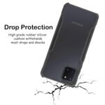 Transparent Clear Shock Proof Back Cover Case Designed for Samsung Galaxy Note 10 Lite/Galaxy A81 (Transparent Black)