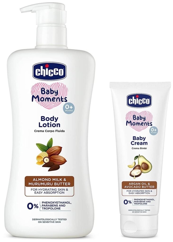 Chicco Body Lotion 500 ml with Baby Cream 100g
