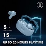 JBL Wave 200 TWS, True Wireless in-Ear Earbuds with Mic, 20 Hours Playtime, Deep Bass Sound, use Single Earbud or Both,