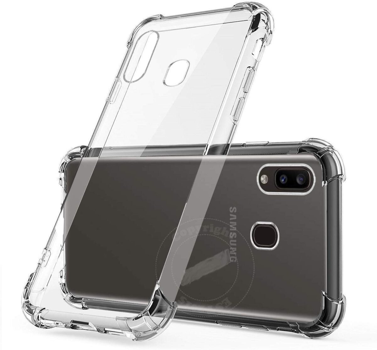 Samsung Galaxy A30 Silicone Soft Case Back Cover in Transparent for Samsung Galaxy A30-Transparent