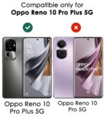 Oppo Reno 10 Pro Plus 5G Back Cover, PC+TPU Shockproof Sleek Hybrid Armor Case - Black