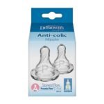 Dr. Brown's Natural Flow Preemie Standard Nipple, Set of 2