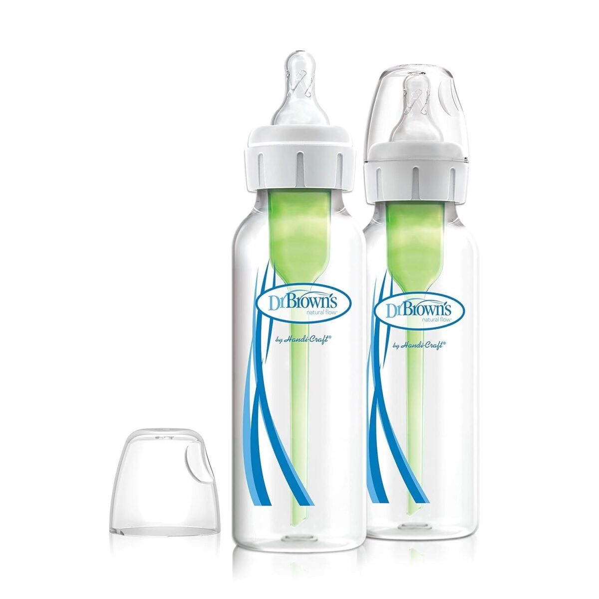 Dr. Brown's Narrow Neck Options Baby Bottle (250 Ml, Pack of 2, White)