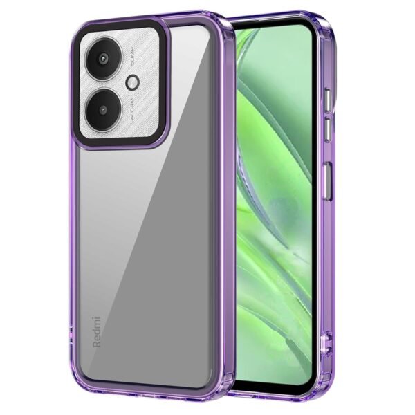 Back Case Cover for Mi Redmi 13C 5G (TPU + PC_Purple)