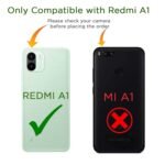 Redmi A1 | Redmi A2 Back Cover | Crystal Clear Transparent Back | Ultra Hyrbid | Full Camera Protection | Raised Edge |