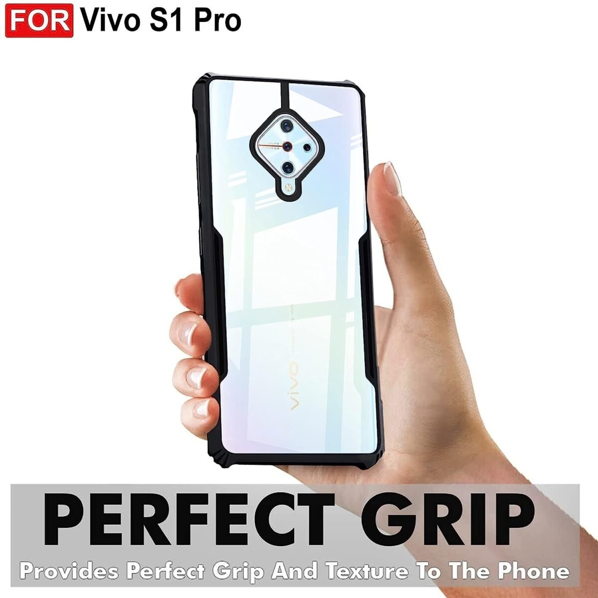 Back Case Cover for Vivo S1 Pro | Compatible for Vivo S1 Pro Back Case Cover | 360 Degree Protection Back Cover | Clear