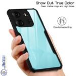 Back Cover Case for Tecno Spark Go 2023 (Shockproof with Polycarbonate Clear Panel | Professional Black)