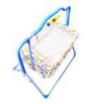 BabyLuv Newborn Baby Sleep Swing Cradle Jhula Palna Tottilu Crib Bassinet cot - Months for Baby Boys and Girls Chunky (Pink)