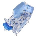 BabyLuv Cozy New Born Baby Cradle, Baby Swing, Baby Jhula, Baby Palna, Baby Bed, Crib, Bassinet with Mattress, Pillow, Mosquito Net