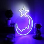 OMI Decorative Light, LED Neon Sign Moon Star Pattern for Pavilion for Home for Entrance Hall for Office'||