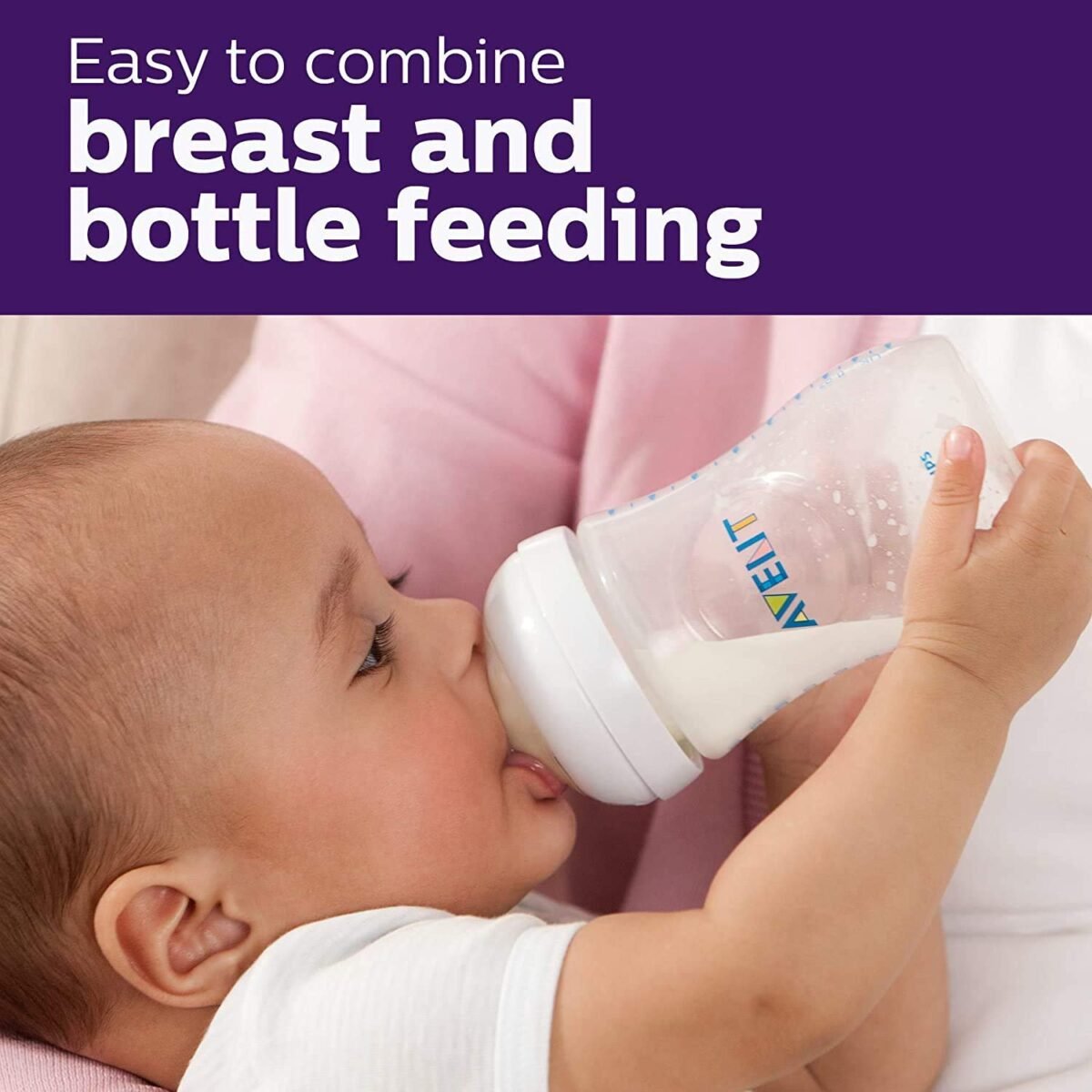 Philips Avent Natural 2. 0 Blue Feeding Bottle 260ml SCF035/10