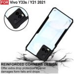 Back Case Cover for Vivo Y33s / Vivo Y21 2021 | Compatible for Vivo Y33s / Vivo Y21 2021 Back Case Cover | Clear Case