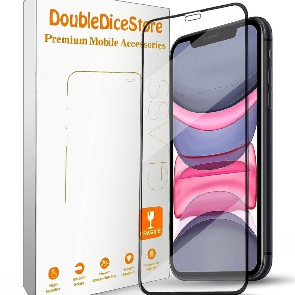 Tempered Glass Screen Protector Compatible for iPhone XR / 11 with Edge to Edge Coverage and Easy Installation