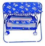 BabyLuv Boy's and Girl's Cradle Cot Cum Stroller Bassinet Swing Lightweight Transportable with Mosquito Net-Canopy -